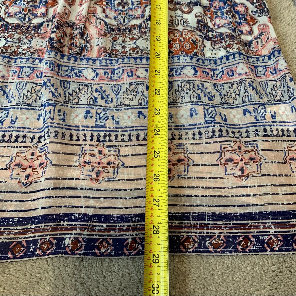 JOIE Printed Silk 3/4 Sleeve Aceline V Neck Tunic Blouse Morocco Size Medium - Picture 11 of 12